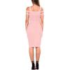 imageHybrid ampamp Company Womens Cross Bandage Fashion Hollow Out Sexy Sleeveless DressDrbd70831blush