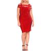 imageHybrid ampamp Company Womens Cross Bandage Fashion Hollow Out Sexy Sleeveless DressDrbd70831red