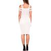 imageHybrid ampamp Company Womens Cross Bandage Fashion Hollow Out Sexy Sleeveless DressDrbd70831white