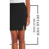 imageHybrid ampamp Company Womens Super Comfort Stretchy Basic Mini Pencil Skirt with Side SlitBlack