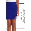imageHybrid ampamp Company Womens Super Comfort Stretchy Basic Mini Pencil Skirt with Side SlitRoyal