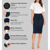 imageLexi Womens Super Comfy Hyper Stretch Denim SkirtSks44876navy