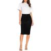 imageLexi Womens Super Comfy Hyper Stretch Denim SkirtSks44876black