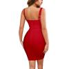 imageHybrid ampamp Company Womens Sleeveless Metal Bandage Dress Celebrity Party Bodycon DressDrbd095red