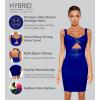 imageHybrid ampamp Company Womens Sleeveless Metal Bandage Dress Celebrity Party Bodycon DressDrbd095royal