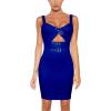 imageHybrid ampamp Company Womens Sleeveless Metal Bandage Dress Celebrity Party Bodycon DressDrbd095royal