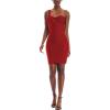 imageHybrid ampamp Company Womens Stylish One Shoulder Knotted Bodycon Straps DressDrbdh243red