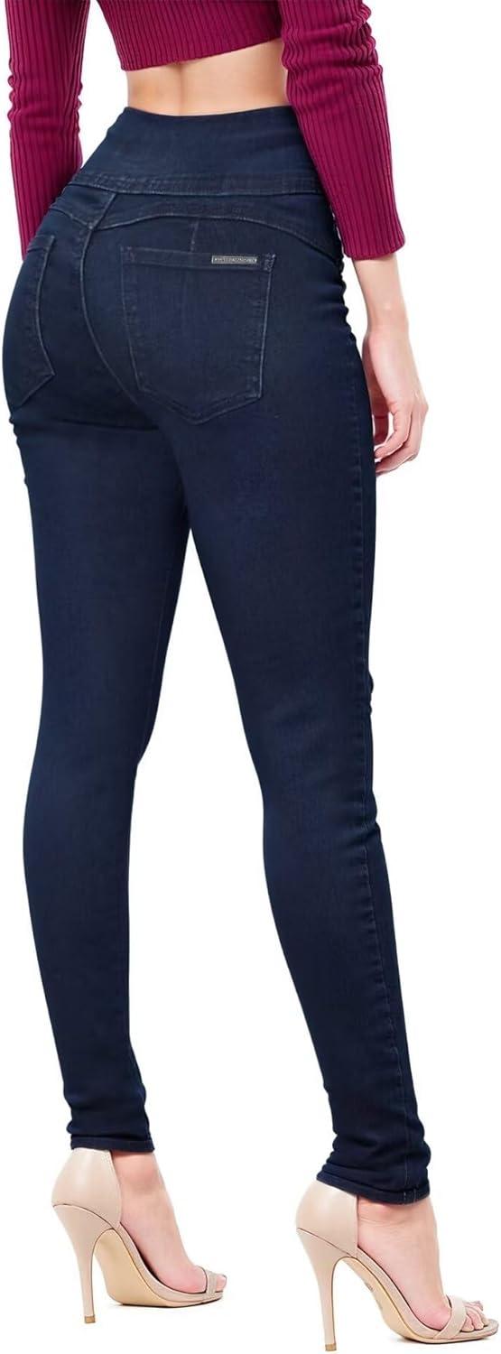 imageHybrid ampamp Company Womens Butt Lift Skinny High Waisted V3 Super Comfy Stretch Denim PantsDestructeddwash