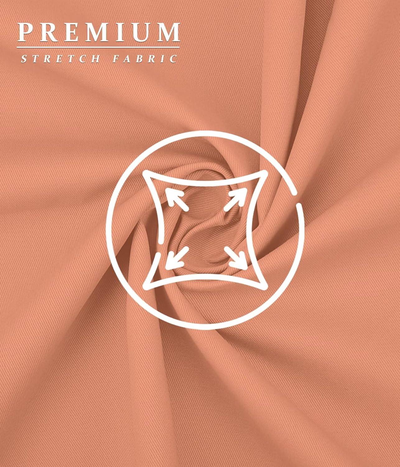 imageHybrid ampamp Company Womens Super Comfy 3 inch Inseam Butt Lifting Stretch TwillDenim ShortsMelon