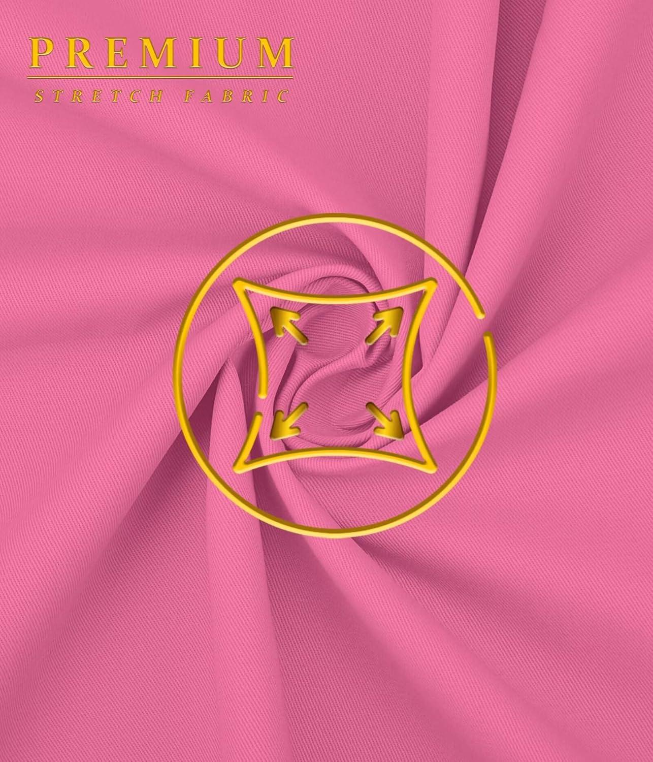 imageHybrid ampamp Company Womens Super Comfy 3 inch Inseam Butt Lifting Stretch TwillDenim ShortsPink