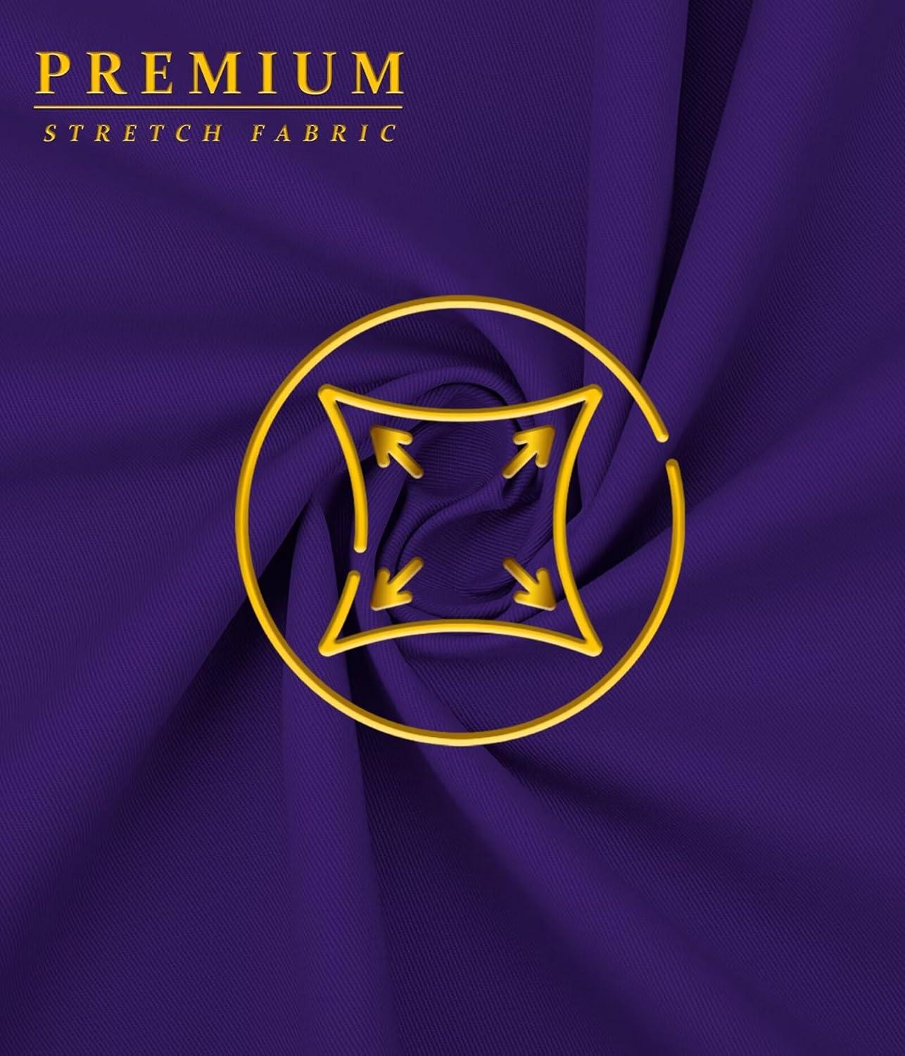 imageHybrid ampamp Company Womens Super Comfy 3 inch Inseam Butt Lifting Stretch TwillDenim ShortsPurple