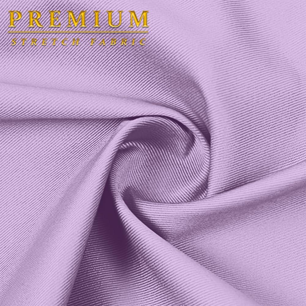 imageHybrid ampamp Company Womens Ultra Stretch Perfectly Shaping Mid Rise Skinny Bermuda Shorts with PocketsBermudalilacnew