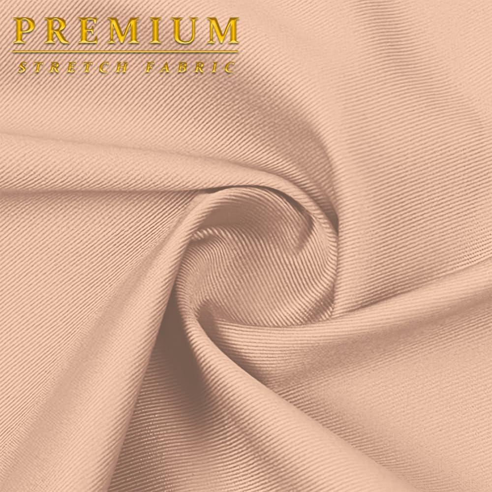 imageHybrid ampamp Company Womens Ultra Stretch Perfectly Shaping Mid Rise Skinny Bermuda Shorts with PocketsBermudapeach