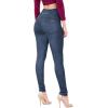imageHybrid ampamp Company Womens Butt Lift Skinny High Waisted V3 Super Comfy Stretch Denim PantsDestructedmedblu