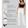 imageHybrid ampamp Company Womens High Waisted Straight Leg Suit Pants Business Work Casual Slacks TrousersWhite