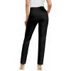 imageHybrid ampamp Company Womens Straight Leg Pull On Pants  Ultra Stretch Ponte  Office ampamp Casual WearBlack