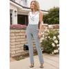 imageHybrid ampamp Company Womens Straight Leg Pull On Pants  Ultra Stretch Ponte  Office ampamp Casual WearGrey