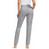 imageHybrid ampamp Company Womens Straight Leg Pull On Pants  Ultra Stretch Ponte  Office ampamp Casual WearGrey