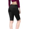 imageHybrid ampamp Company Womens Ultra Comfy Butt Lift Stretch Bermuda City ShortsBermudasuper Stretch Black