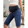 imageHybrid ampamp Company Maternity Womens Super Comfy Ultra Stretch Skinny JeansBermudabm4822smediumblue