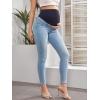 imageHybrid ampamp Company Maternity Womens Super Comfy Ultra Stretch Skinny JeansPm5471grsklight Wash