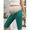 imageHybrid ampamp Company Women Super Comfy Stretch Maternity Bermuda ShortBermudajade
