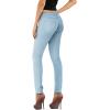 imageHybrid ampamp Company Women Ultimate Comfort Flattering Fit Stretch Skinny JeansLightdenim
