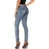 imageHybrid ampamp Company Women Ultimate Comfort Flattering Fit Stretch Skinny JeansMedium Blu