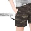 imageHybrid ampamp Company Womens Bermuda Walking Shorts Stretch 7 inch Inseam Super ComfyCamouflage