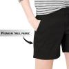 imageHybrid ampamp Company Womens Bermuda Walking Shorts Stretch 7 inch Inseam Super ComfyTwillblack