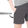 imageHybrid ampamp Company Womens Bermuda Walking Shorts Stretch 7 inch Inseam Super ComfyTwillcharcoal