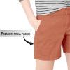 imageHybrid ampamp Company Womens Bermuda Walking Shorts Stretch 7 inch Inseam Super ComfyTwillclay