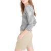 imageHybrid ampamp Company Womens Bermuda Walking Shorts Stretch 7 inch Inseam Super ComfyTwillkhaki