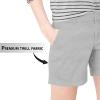 imageHybrid ampamp Company Womens Bermuda Walking Shorts Stretch 7 inch Inseam Super ComfyTwilllight Grey