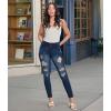 imageHybrid ampamp Company Womens Butt Lift V2 Super Comfy Stretch Denim Skinny JeansDestructeddwash