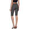 imageHybrid ampamp Company Womens Super Comfy Stretch Pull On Millennium Twill Capri ShortsBermudacharcoal