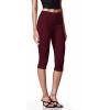 imageHybrid ampamp Company Womens Super Comfy Stretch Pull On Millennium Twill Capri ShortsCapriwine