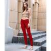 imageHybrid ampamp Company Womens Super Stretch Comfy Denim Skinny JeansRed
