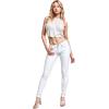 imageHybrid ampamp Company Womens Super Stretch Comfy Denim Skinny JeansWhite