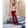 imageHybrid ampamp Company Womens Super Stretch Comfy Denim Skinny JeansWine