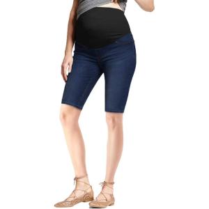 imageHybrid ampamp Company Maternity Womens Super Comfy Ultra Stretch Skinny JeansBermudabm4822sdarkwash
