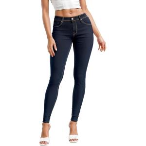 imageHybrid ampamp Company Women Ultimate Comfort Flattering Fit Stretch Skinny JeansBlueblack