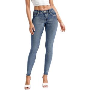 imageHybrid ampamp Company Women Ultimate Comfort Flattering Fit Stretch Skinny JeansMedium Blu