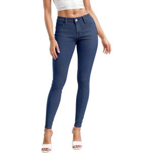 imageHybrid ampamp Company Women Ultimate Comfort Flattering Fit Stretch Skinny JeansMedium Blue
