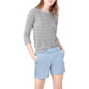 imageHybrid ampamp Company Womens Bermuda Walking Shorts Stretch 7 inch Inseam Super ComfyDenimlight Wash