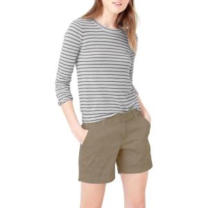 imageHybrid ampamp Company Womens Bermuda Walking Shorts Stretch 7 inch Inseam Super ComfyTwilldark Khaki