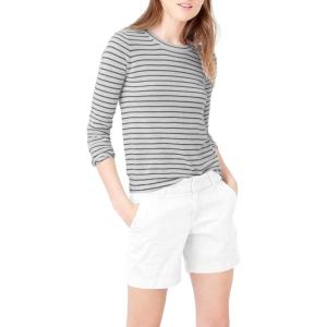 imageHybrid ampamp Company Womens Bermuda Walking Shorts Stretch 7 inch Inseam Super ComfyTwillwhite