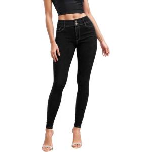 imageHybrid ampamp Company Womens Butt Lift V2 Super Comfy Stretch Denim Skinny JeansBlackp43633sk