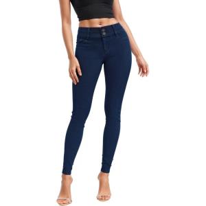 imageHybrid ampamp Company Womens Butt Lift V2 Super Comfy Stretch Denim Skinny JeansDark Wash