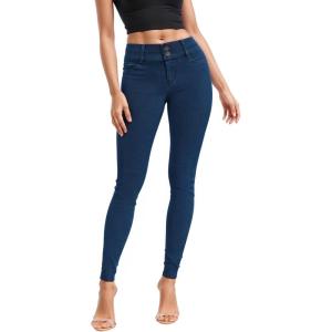 imageHybrid ampamp Company Womens Butt Lift V2 Super Comfy Stretch Denim Skinny JeansTinted Blue